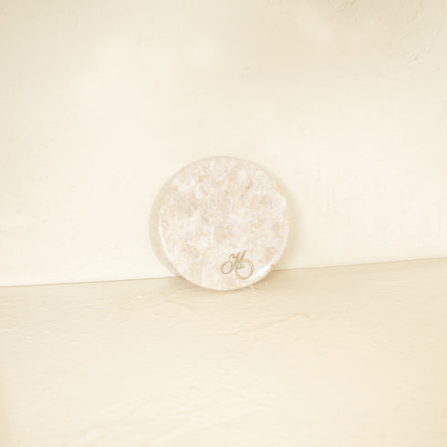 Handmade Real Marble Drink Coasters – 3 Shapes, 4 Natural Colours Personalised