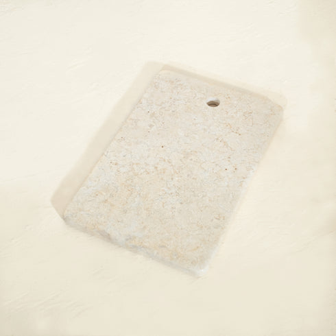 Beige Marble Chopping Board – Natural Stone Kitchen Board (2 Sizes)