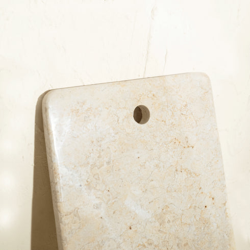 Beige Marble Chopping Board – Natural Stone Kitchen Board (2 Sizes)