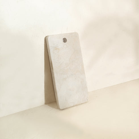 Beige Marble Chopping Board – Natural Stone Kitchen Board (2 Sizes)
