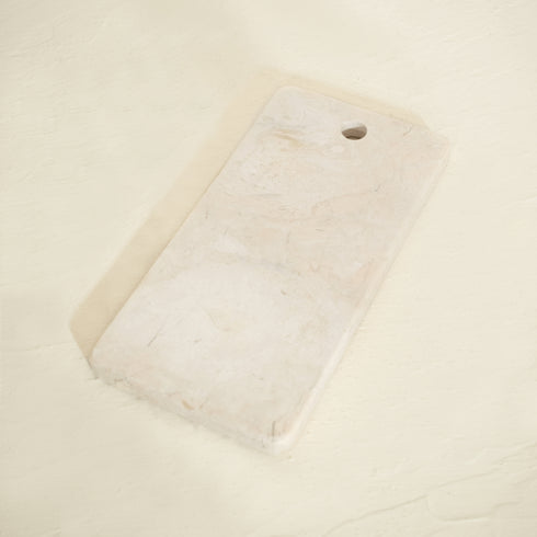Beige Marble Chopping Board – Natural Stone Kitchen Board (2 Sizes)