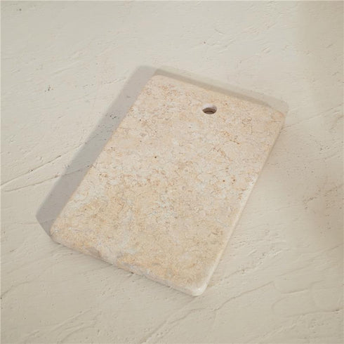 Beige Marble Chopping Board – Natural Stone Kitchen Board (2 Sizes)