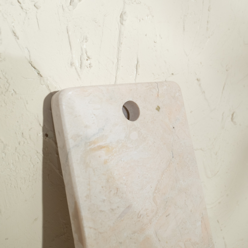 Beige Marble Chopping Board – Natural Stone Kitchen Board (2 Sizes)