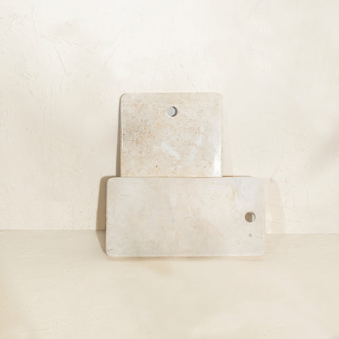 Beige Marble Chopping Board – Natural Stone Kitchen Board (2 Sizes)