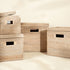 Square Rattan Storage Baskets