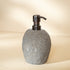 Natural stone soap dispenser, front view