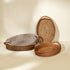 Oval Rattan wicker Woven Tray with Handles-4 Colours in large and small