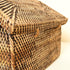 Rattan toilet roll storage box styled handwoven wicker bathroom