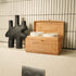 Rectangular Rattan Toilet Roll Storage Box with Lid