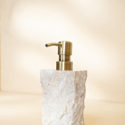 Textured marble dispenser, styled view