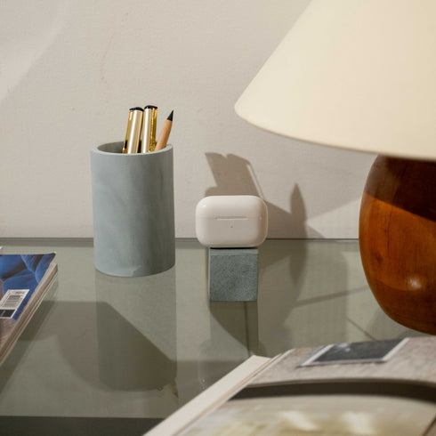 AirPods Cube Marble With Ugreen Cable | AirPods Stand and Charging Case Holder