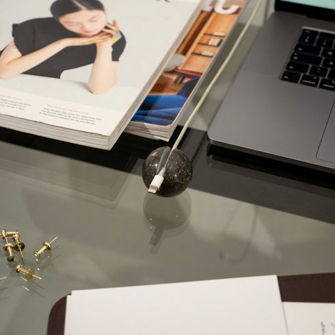 Cable Ball Marble Cable Holder and Desk Cable Organiser