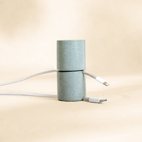 Cable Pillar Tower | Marble Cable Tidy and Desk Cable Organiser