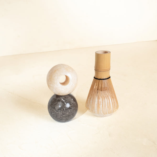Marble Matcha Whisk Holder – Natural Stone Chasen Stand | 3 Colours
