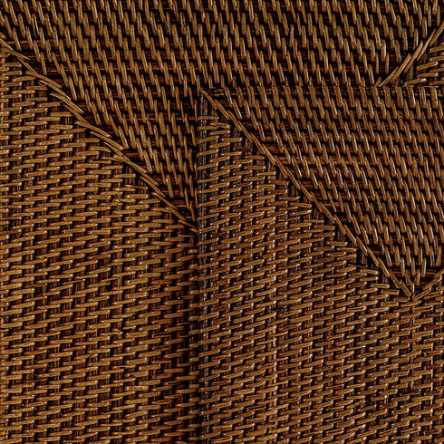 Rectangular Rattan Placemat - Dark Brown - Coastal Villa Homeware