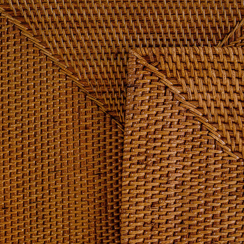 Rectangular Rattan Placemat - Honey Brown - Coastal Villa Homeware