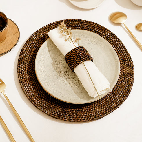 Round Rattan Placemats