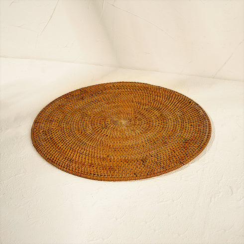 woven round placemats