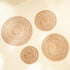 Spiral Round Rattan Placemats - Natural - Coastal Villa Homeware