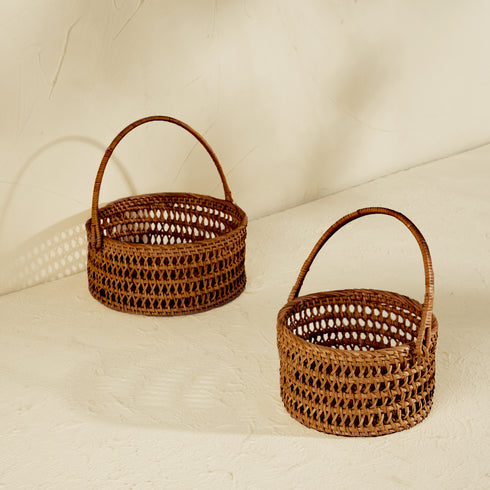Spiral Harvest Baskets - Coastal Villa Homeware