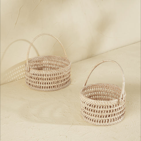 Spiral Harvest Baskets - Coastal Villa Homeware
