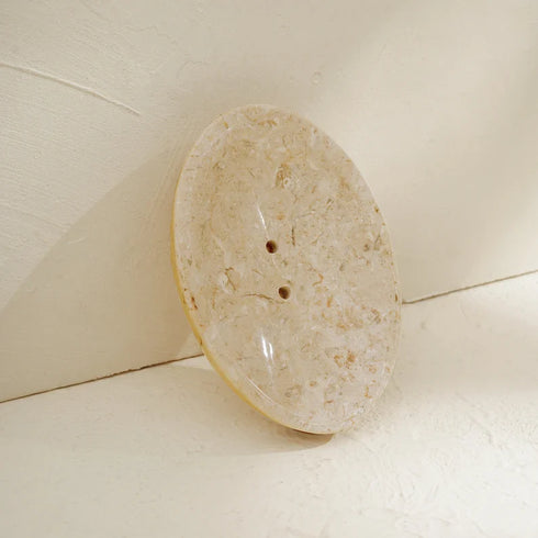 Luxury Marble Soap Dish Tray Holder - Coastal Villa Homeware
