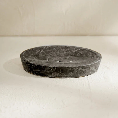 Luxury Marble Soap Dish Tray Holder - Coastal Villa Homeware