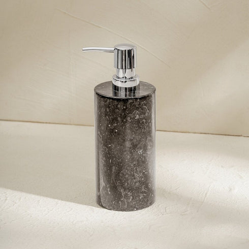 Marble Soap Dispenser With Premium Metal Pump - Coastal Villa Homeware