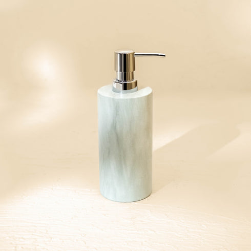 Marble Soap Dispenser With Premium Metal Pump - Coastal Villa Homeware