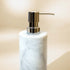 Marble Soap Dispenser With Premium Metal Pump - Coastal Villa Homeware