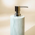 Marble Soap Dispenser With Premium Metal Pump - Coastal Villa Homeware
