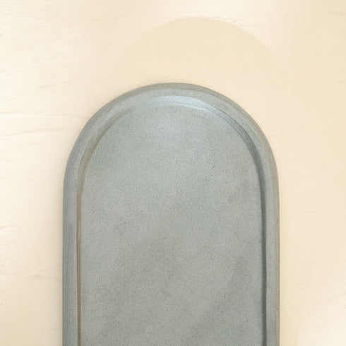 Marble tray for bathroom in black and White/Beige - Coastal Villa Homeware