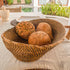 Oval Bread Basket - Dark Brown - Coastal Villa Homeware