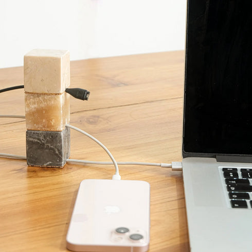 Marble Cable Holder - 3 colours - Coastal Villa Homeware