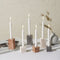 Marble Candle Stick Holder Set in three colours - Coastal Villa Homeware