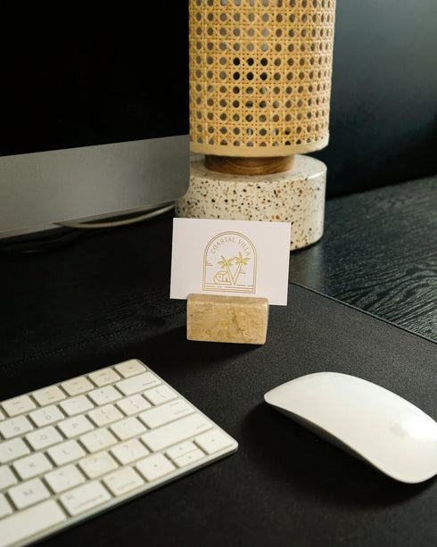 business card and place holder