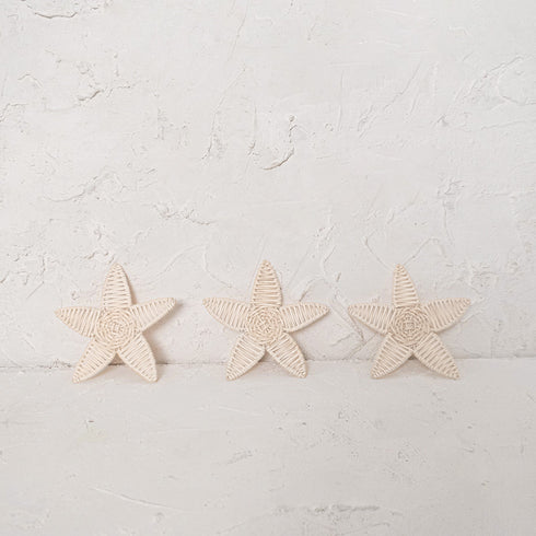 Rattan Christmas Tree Ornament Set - Coastal Villa Homeware