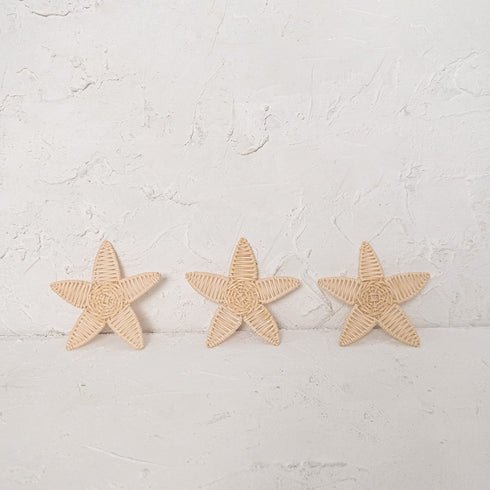 Rattan Christmas Tree Ornament Set - Coastal Villa Homeware