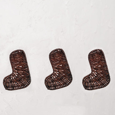 Rattan Christmas Tree Ornament Set - Coastal Villa Homeware