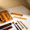 Wooden Chopstick with rest in three woods - Coastal Villa Homeware