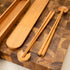 Wooden Chopstick with rest in three woods - Coastal Villa Homeware