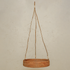 Handwoven Rattan Hanging Plant Basket – Single Tier with Metal Insert - Coastal Villa Homeware