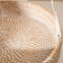 Close-up of a woven basket with a textured pattern