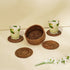 Round Rattan Coaster with Holder - Coastal Villa Homeware