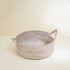 Small Rattan Round Basket with Handles - 4 colours - Coastal Villa Homeware