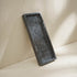 Black marble rectangular tray for bathroom set
