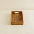 Mini Rattan Tray - Small Rectangular Rattan Display Tray - Coastal Villa Homeware
