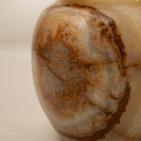 Large Onyx Marble Vase – Luxury Decorative Vase for Centerpieces & Living Room - Coastal Villa Homeware