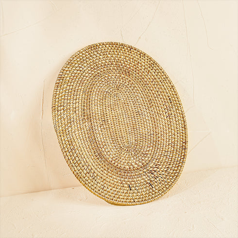 Oval Rattan Wicker Placemats for your table - Natural - Coastal Villa Homeware
