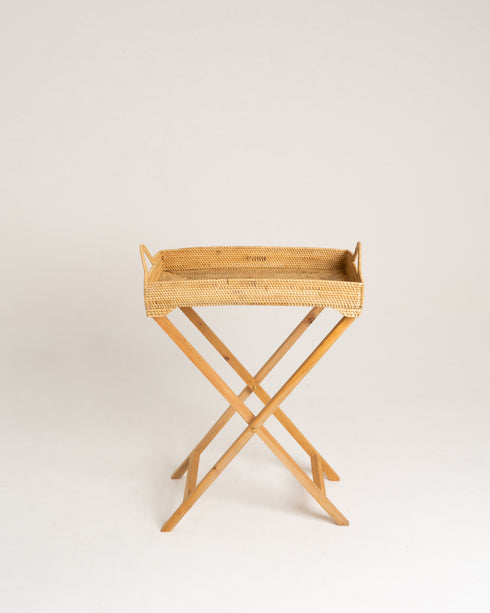 Rattan Butlers Tray - Natural - Coastal Villa Homeware